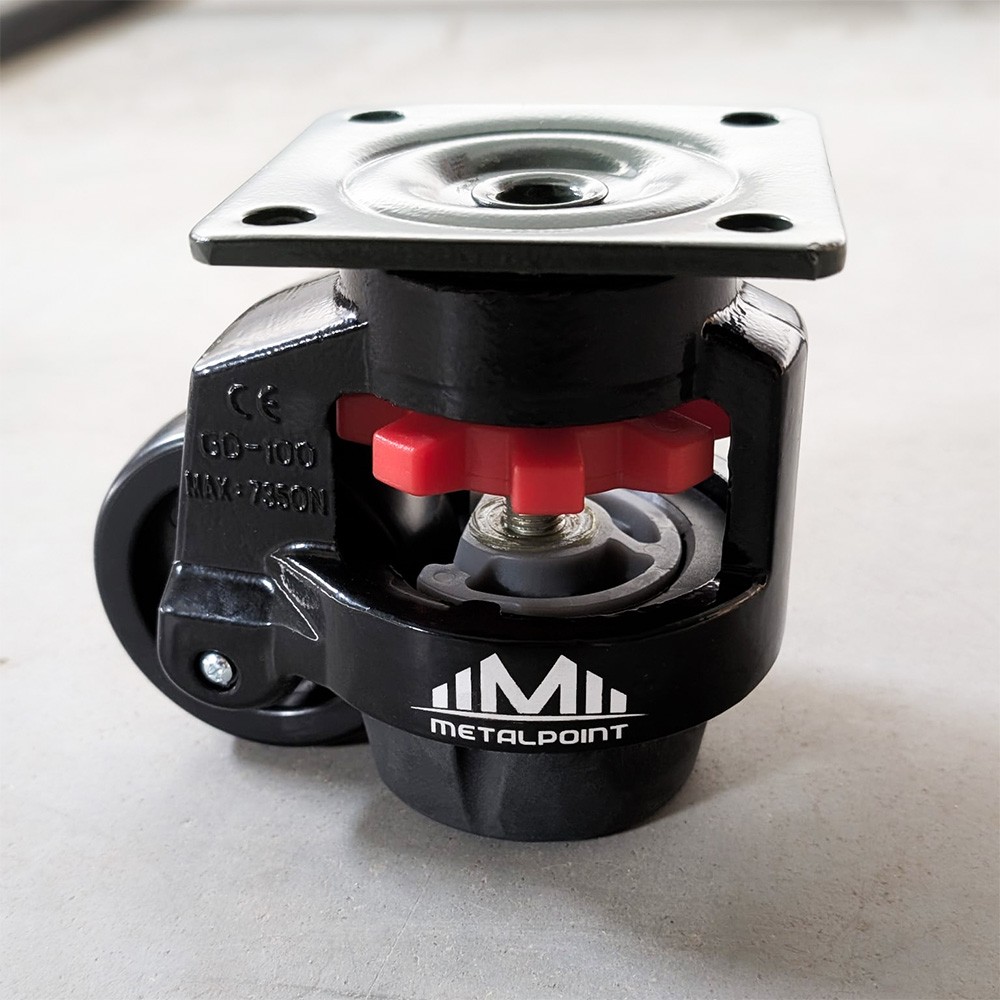 Wheel for Welding Tables with Foot, Load Capacity 750kg