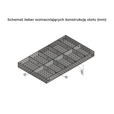 Zvárací stôl 2500x1500 systém 16